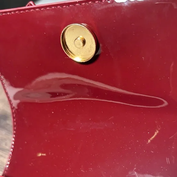 Call It Spring Glossy Burgundy Mini Top-Handle Bag - Picture 12 of 12